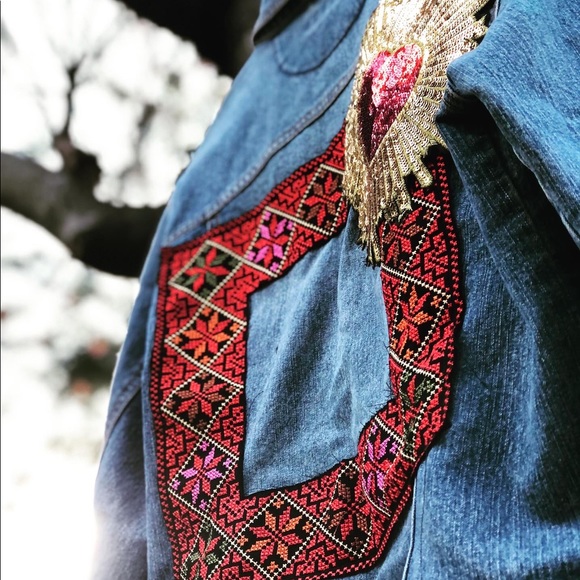 Denim Jeans Jacket . Size L - Picture 4 of 5